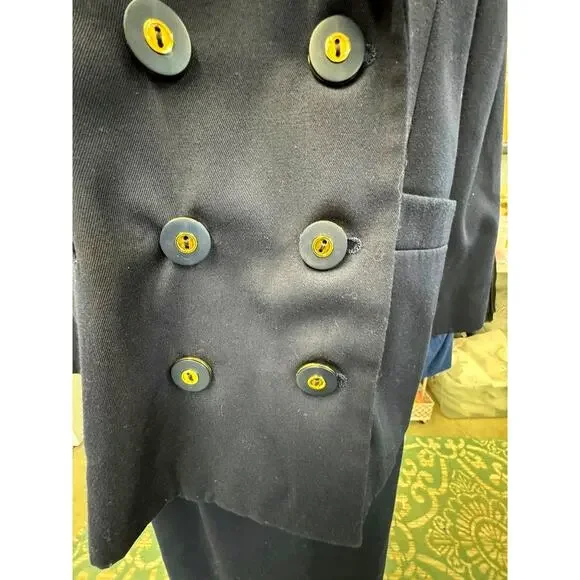 VINTAGE, 2PC- Women's Biz Suit, Navy, Worthington Petite, SZ 14,Work Wear,Office - Picture 5 of 16